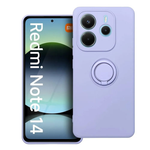 Калъф с пръстен за Xiaomi Redmi Note 14 лилав