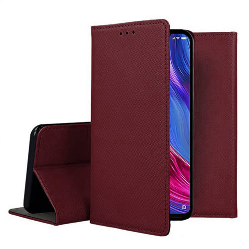 Калъф тефтер за Xiaomi Redmi A3 бордо всички страни