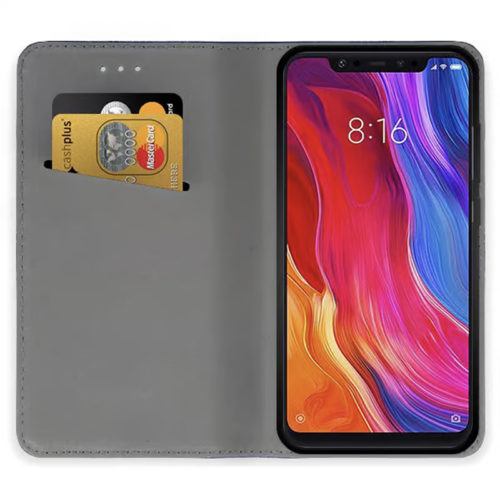 Калъф тефтер за Xiaomi Redmi A3 червен отворен