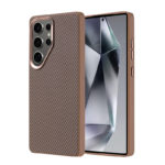 Оригинален карбонов калъф за Samsung Galaxy S25 Ultra златен