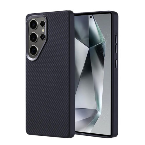 Оригинален карбонов калъф за Samsung Galaxy S25 Ultra черен