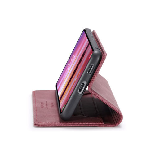 Оригинален кожен калъф за Samsung Galaxy S24 FE червен 7