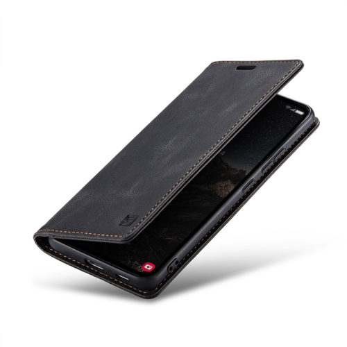 Оригинален кожен калъф за Samsung Galaxy S24 FE черен 6