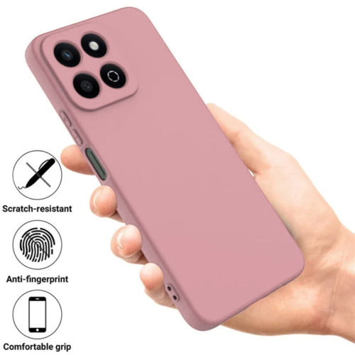 Силиконов калъф за Honor 200 Smart розов покритие