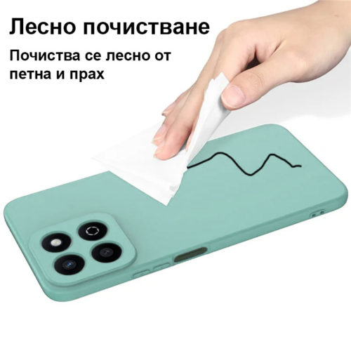 Силиконов калъф за Honor 200 Smart тифани лесно почистване