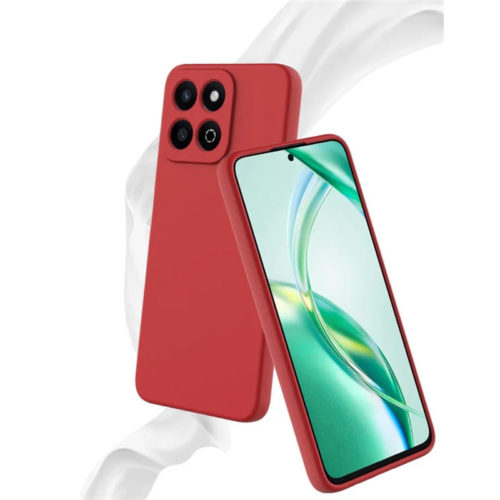 Силиконов калъф за Honor 200 Smart червен мат