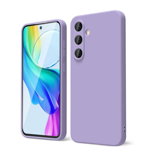 Силиконов калъф за Samsung Galaxy S25 Plus лилав