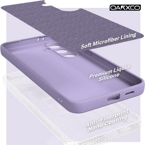 Силиконов калъф за Samsung Galaxy S25 Plus лилав велур