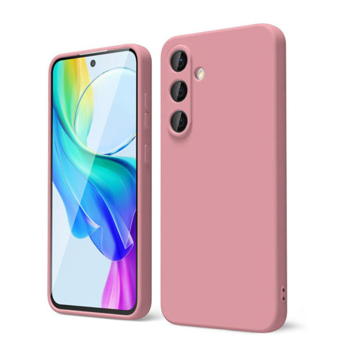 Силиконов калъф за Samsung Galaxy S25 Plus розов