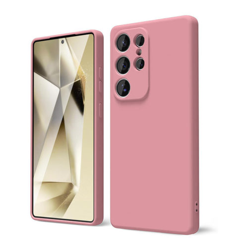 Силиконов калъф за Samsung Galaxy S25 Ultra розов