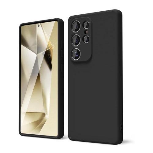 Силиконов калъф за Samsung Galaxy S25 Ultra черен