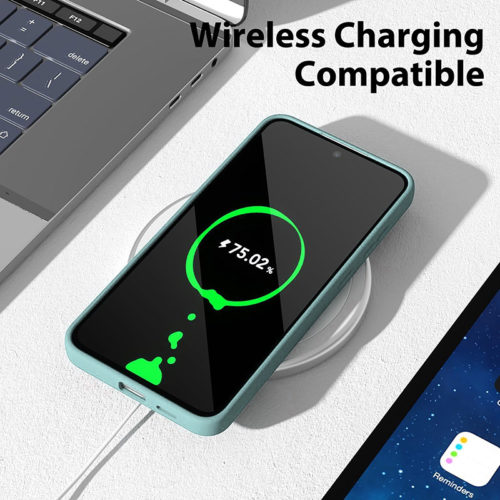 Силиконов калъф за Samsung Galaxy S25 тифани безжично зареждане