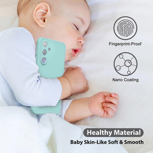 Силиконов калъф за Samsung Galaxy S25 тифани против отпечатъци