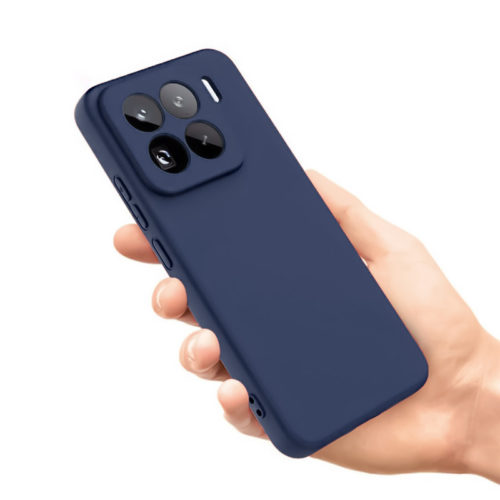 Силиконов калъф за Xiaomi 15 Pro син добър захват