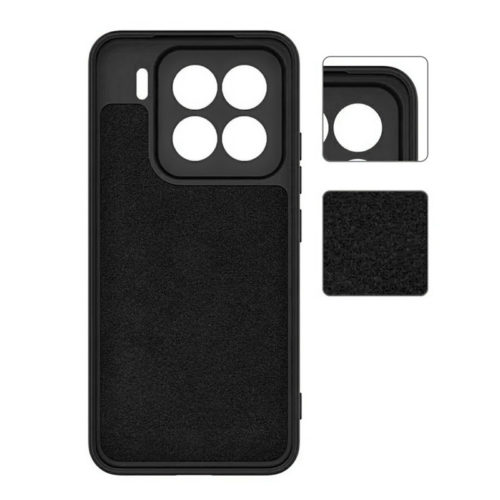 Силиконов калъф за Xiaomi 15 Pro черен вътрешна мека част