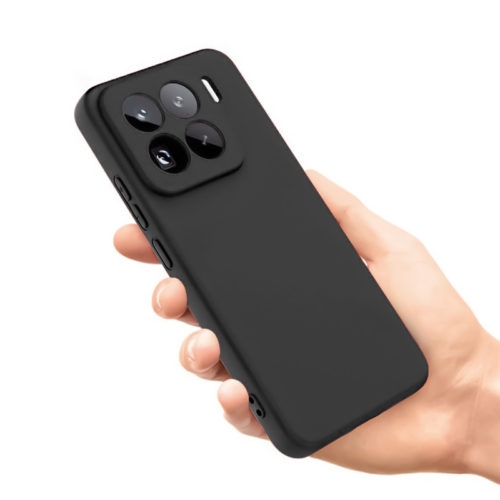 Силиконов калъф за Xiaomi 15 Pro черен добър захват