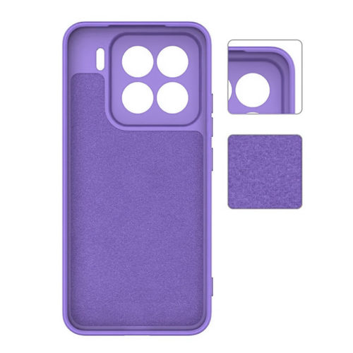 Силиконов калъф за Xiaomi 15 лилав вътрешна мека част