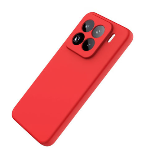 Силиконов калъф за Xiaomi 15 червен гръб