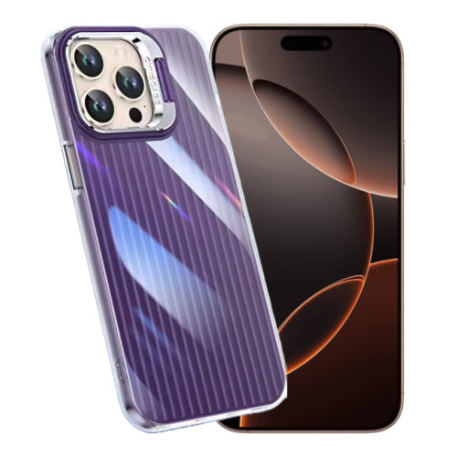 Оригинален калъф със стойка за iPhone 16 Pro лилав