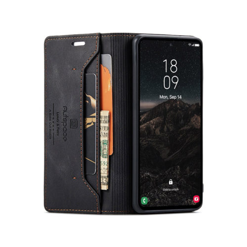 Оригинален кожен калъф за Honor 200 Smart черен 12