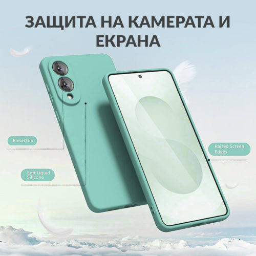 Силиконов калъф за Samsung Galaxy S25 Edge тифани защита камера и екран