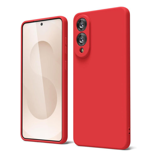 Силиконов калъф за Samsung Galaxy S25 Edge червен