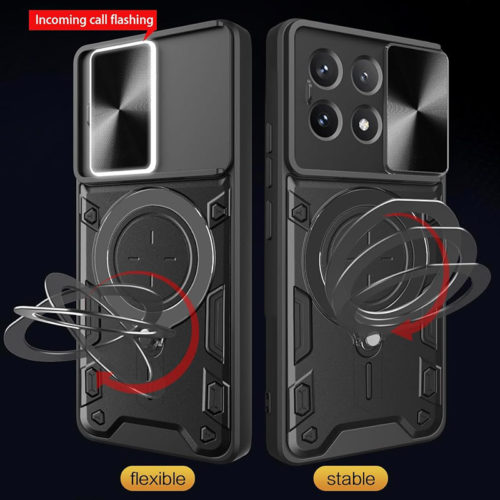 Удароустойчив калъф с пръстен за Honor X8B въртящ се пръстен