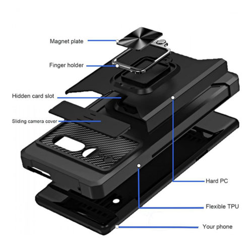 Удароустойчив калъф 4 в 1 за iPhone 13 Pro устройство