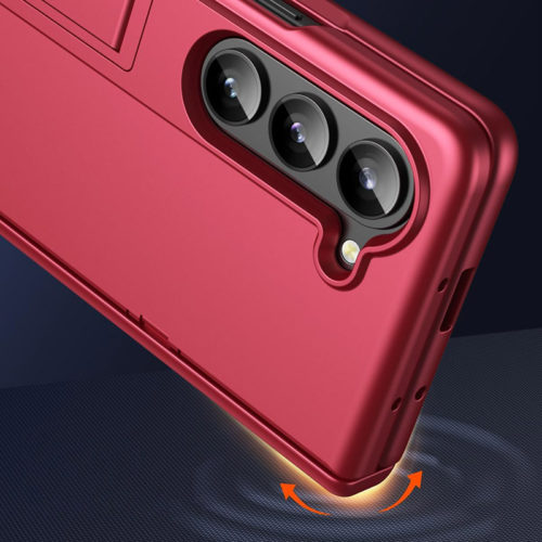 Калъф със защита на пантите за Samsung Galaxy Z Fold 5 червен защита от падане