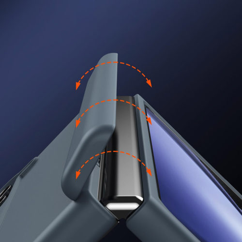 Калъф със защита на пантите за Samsung Galaxy Z Fold 6 сив ефективна защита