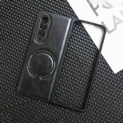 Кожен калъф с Magsafe за Samsung Galaxy Z Fold 4 черен