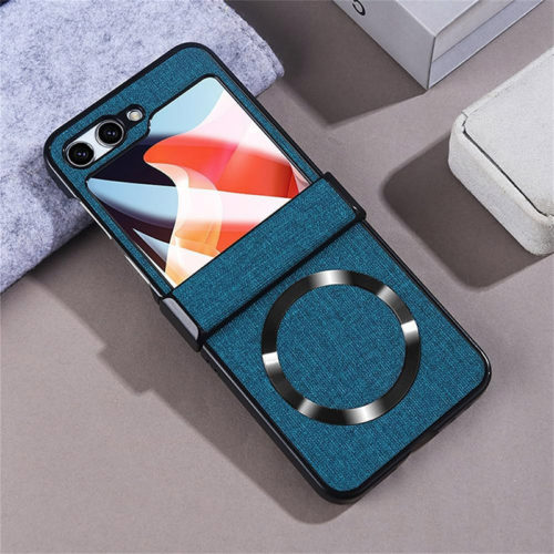 Магнитен калъф за Samsung Galaxy Z Flip 7 тъмно син