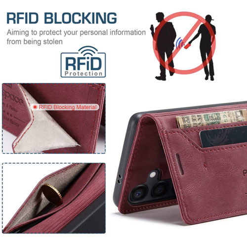 Оригинален кожен калъф за Samsung Galaxy A07 червен 19