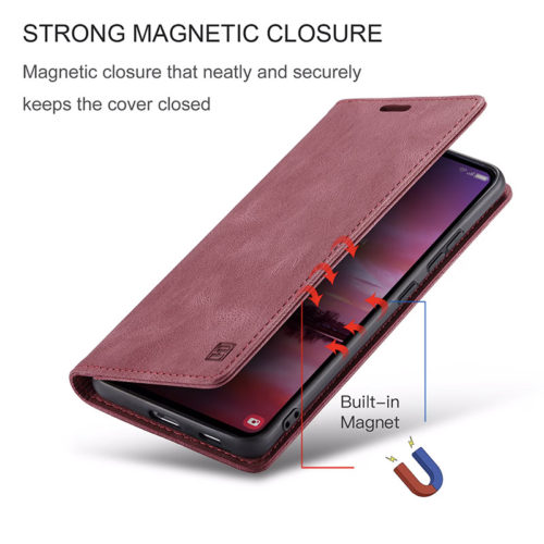 Оригинален кожен калъф за iPhone 17 червен 15