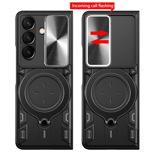 Удароустойчив калъф с пръстен за Samsung Galaxy Z Fold 7 подвижно капаче за камерата