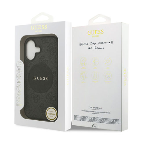 Калъф GUESS с Magsafe за iPhone 17 черен кутия