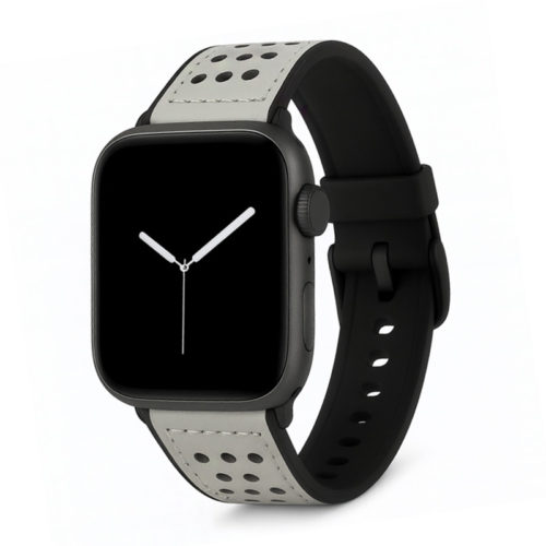 Кожена магнитна каишка за Apple Watch Ultra 46mm сива