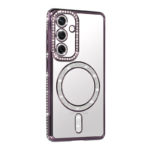 Луксозен калъф с кристали за Samsung Galaxy A07 лилав