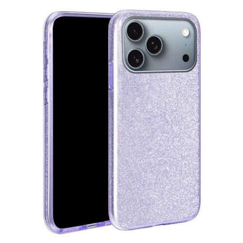 Оригинален калъф с кристали за iPhone 17 Pro Max лилав