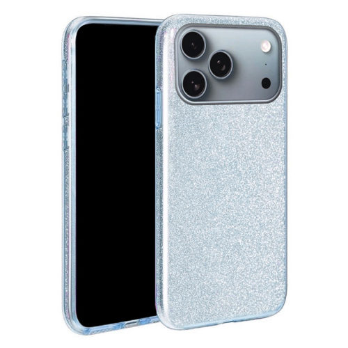 Оригинален калъф с кристали за iPhone 17 Pro Max син