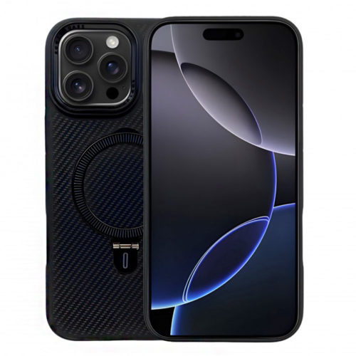 Премиум карбонов калъф за iPhone 14 Pro черен