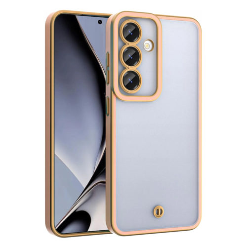 Прозрачен калъф със златна рамка за Samsung Galaxy A36