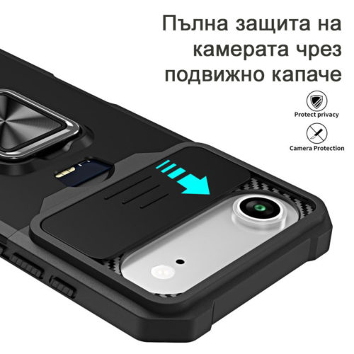 Удароустойчив калъф с държач за карти за iPhone 17 Air защита на камерата