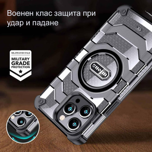 Удароустойчив оригинален калъф за iPhone 16 pro военна защита
