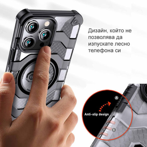 Удароустойчив оригинален калъф за iPhone 16 pro матова повърхност