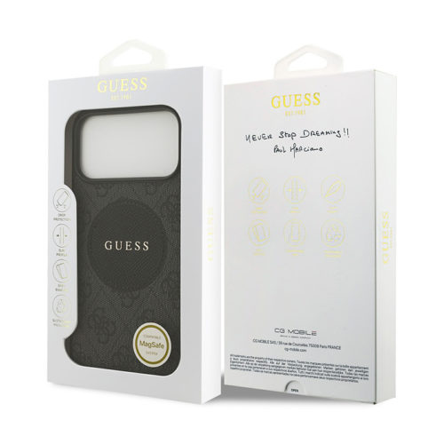 Калъф GUESS с Magsafe за iPhone 17 Pro черен кутия
