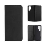 Кожен калъф с магнитен капак за Samsung Galaxy S26 Plus черен