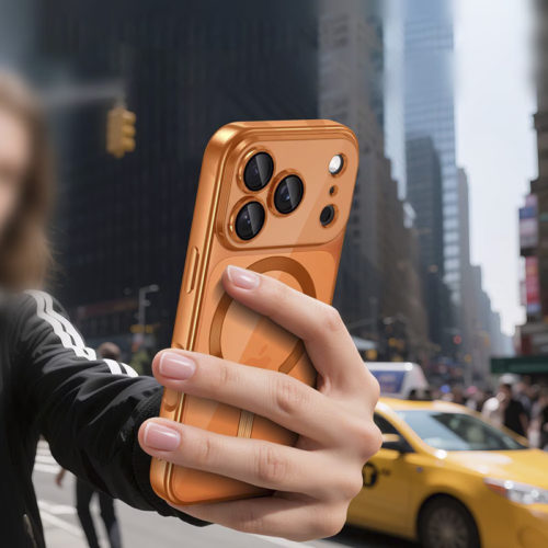 Луксозен калъф с Magsafe за iPhone 17 Pro сигурен захват