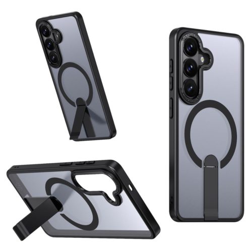 Луксозен калъф със стойка за Samsung Galaxy S26 черен