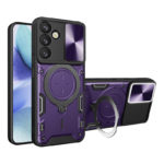 Удароустойчив калъф с пръстен за Samsung Galaxy S26 Plus лилав